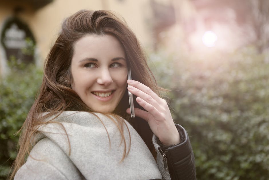 Smiling person making eye contact