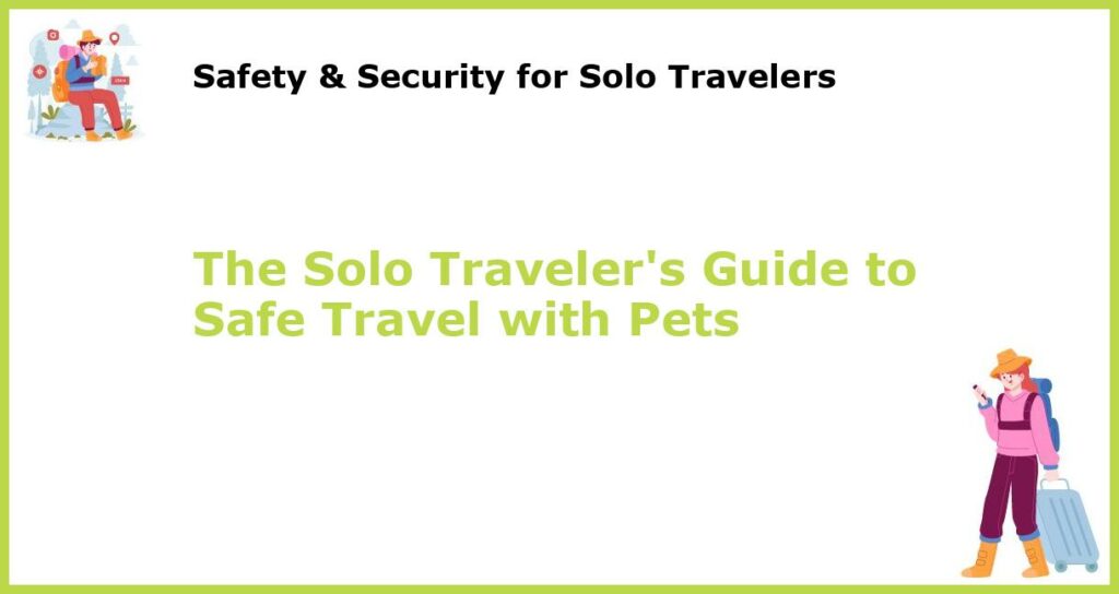 The Solo Travelers Guide to Safe Travel with Pets featured