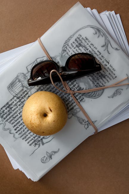 bundle of papers tied with string