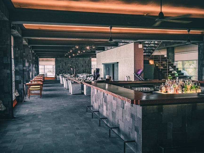 clean restaurant dining area