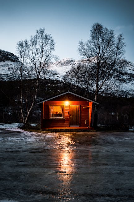 cozy cabin in the mountains