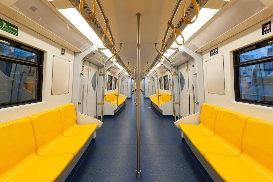 economy class seating on commuter train