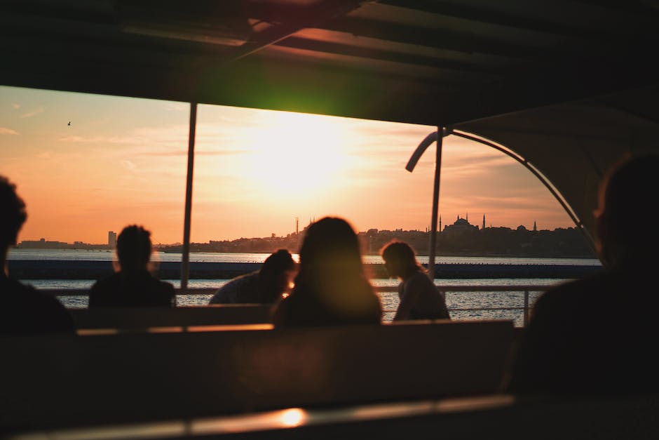 enjoying the ferry journey