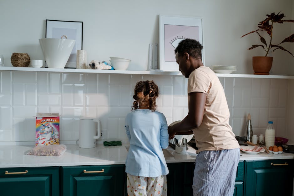 family doing household chores