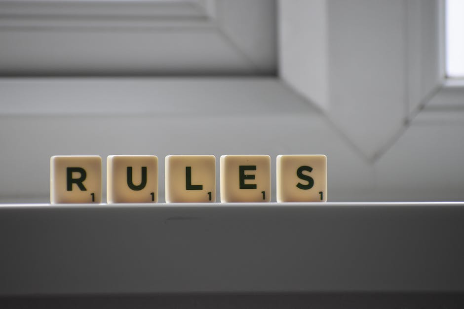 following rules and regulations