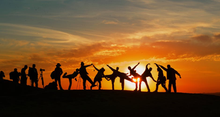 group of travelers socializing