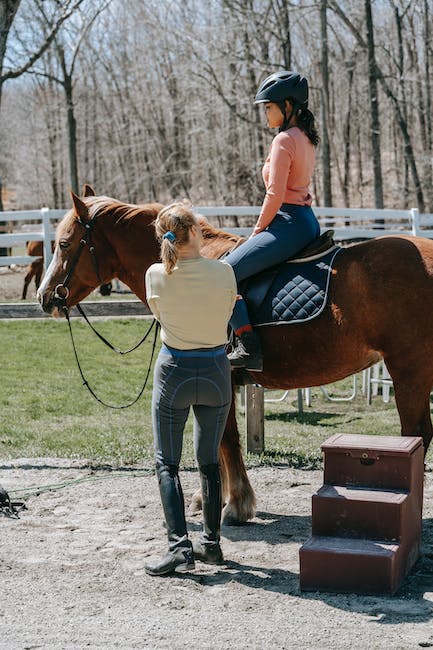 horseback riding on a farm