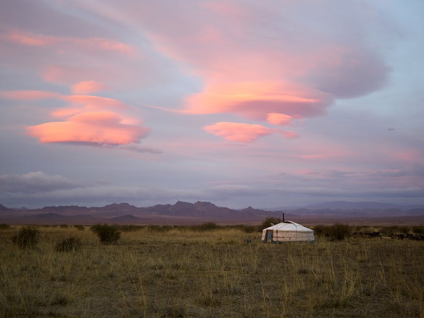 nature view from yurt