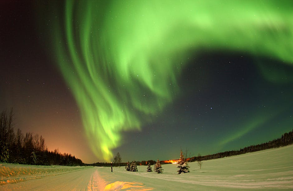 northern lights in Alaska