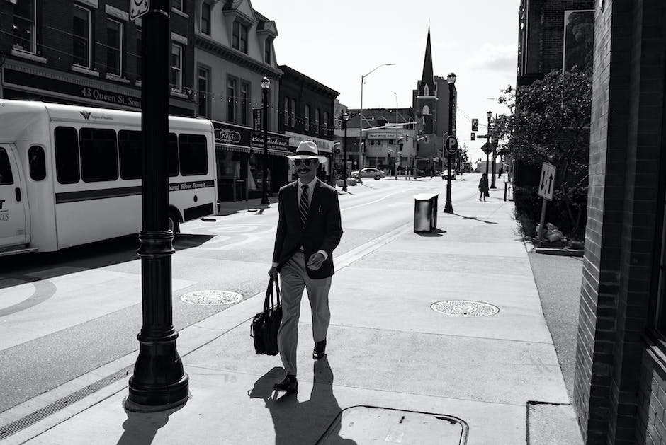 person walking in well-lit street