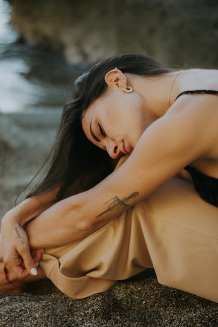 resting on a beach