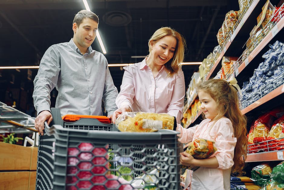 shopping cart with groceries