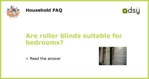 Are roller blinds suitable for bedrooms featured