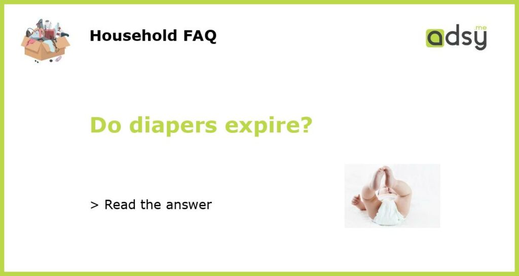 Do diapers expire featured