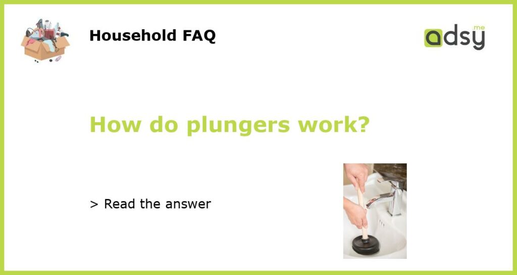 How do plungers work featured