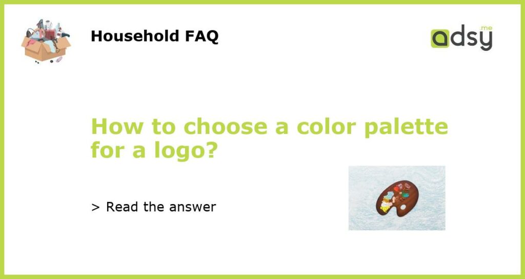 How to choose a color palette for a logo featured
