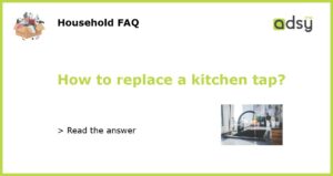 How to replace a kitchen tap featured