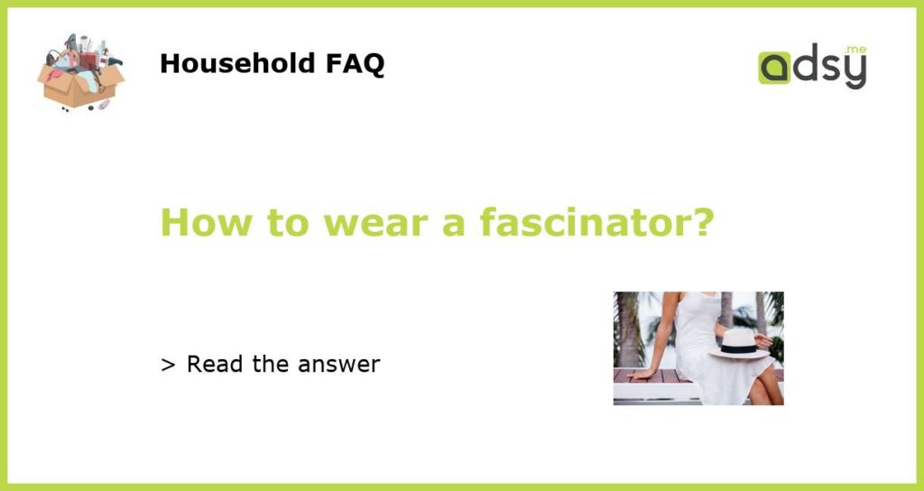 How to wear a fascinator featured