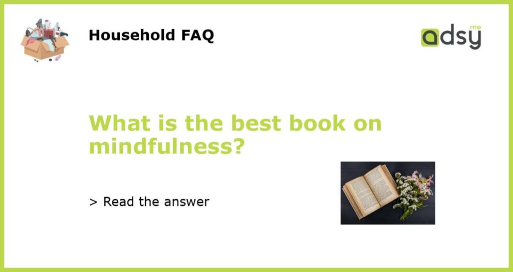 What is the best book on mindfulness featured