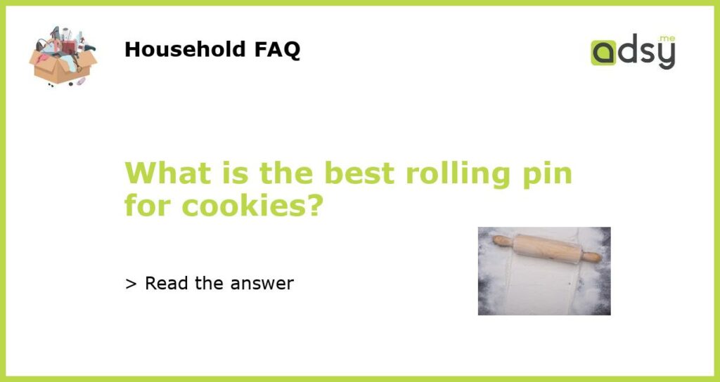 What is the best rolling pin for cookies featured