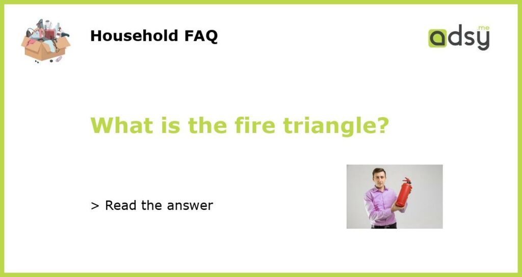 What is the fire triangle featured