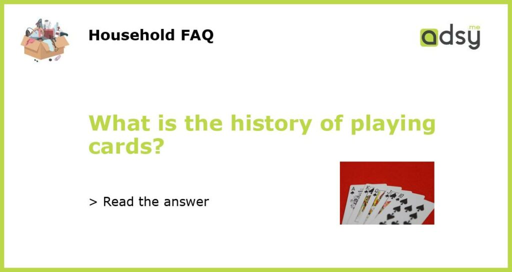 What is the history of playing cards featured