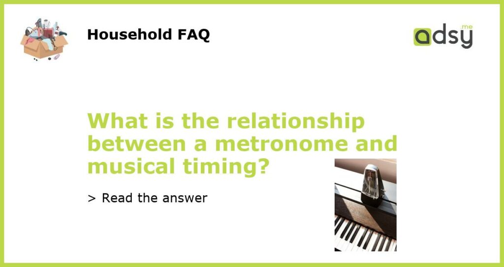 What is the relationship between a metronome and musical timing featured