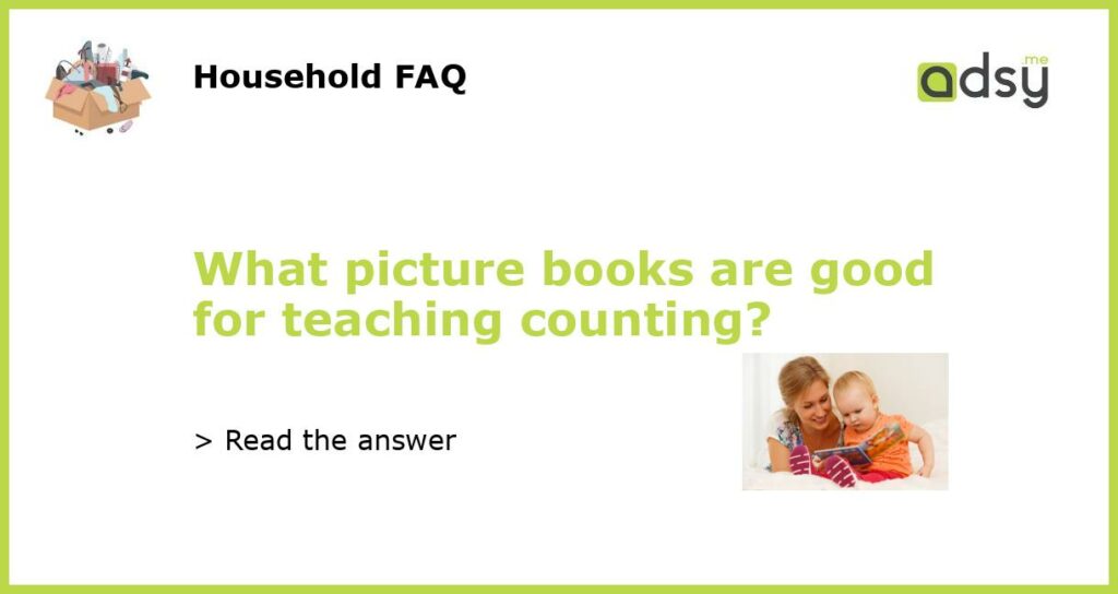 What picture books are good for teaching counting featured