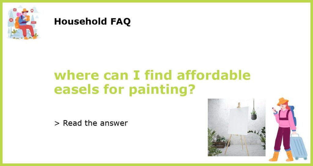 where can I find affordable easels for painting featured 1