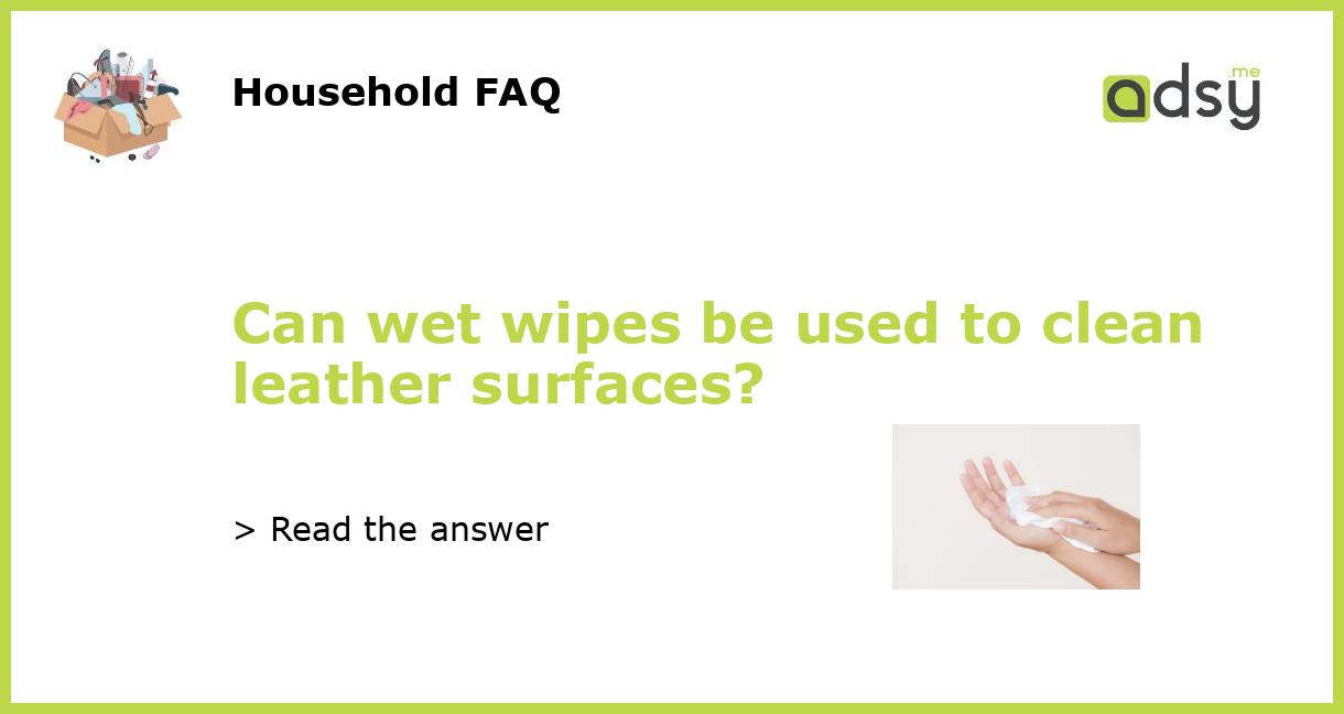 Can You Use Wet Wipes To Clean Your Car? 