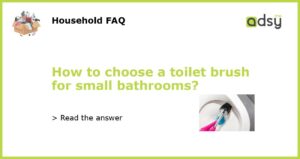 How to choose a toilet brush for small bathrooms featured