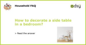 How to decorate a side table in a bedroom featured