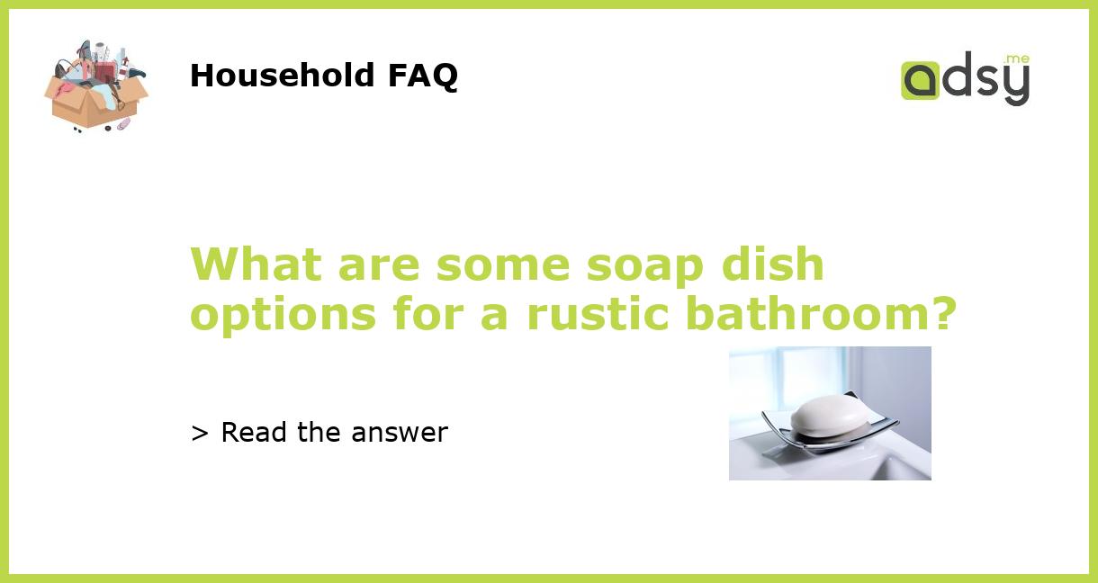 DUO Quick-drain Soap Dish