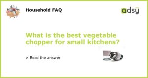 What is the best vegetable chopper for small kitchens featured