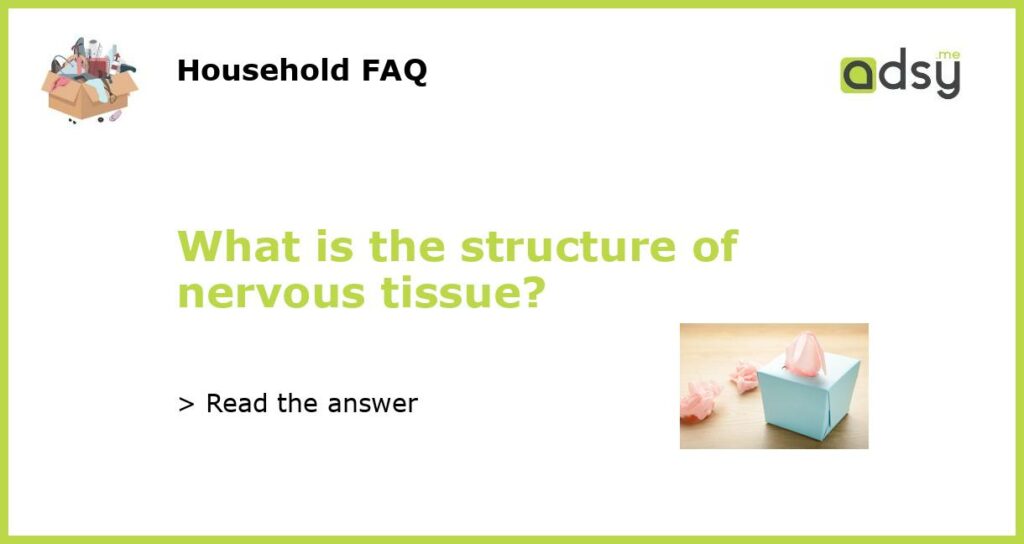 What is the structure of nervous tissue featured