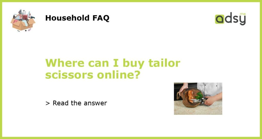 Where can I buy tailor scissors online featured