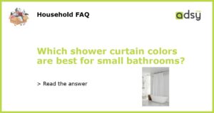 Which shower curtain colors are best for small bathrooms featured