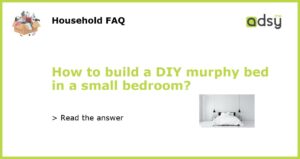 How to build a DIY murphy bed in a small bedroom featured