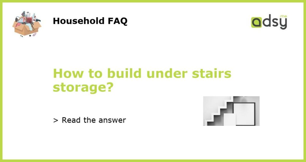 How to build under stairs storage featured