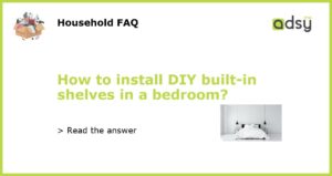 How to install DIY built in shelves in a bedroom featured