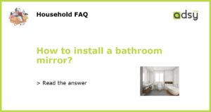 How to install a bathroom mirror featured