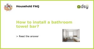 How to install a bathroom towel bar featured