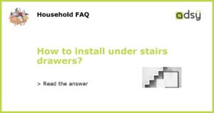 How to install under stairs drawers featured