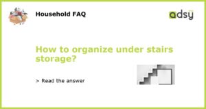 How to organize under stairs storage featured