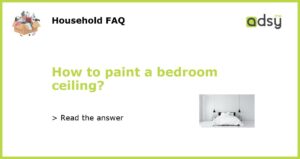 How to paint a bedroom ceiling featured