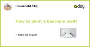 How to paint a bedroom wall featured