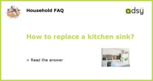 How to replace a kitchen sink featured
