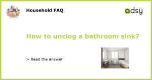 How to unclog a bathroom sink featured