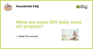 What are some DIY baby room art projects featured