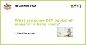 What are some DIY bookshelf ideas for a baby room featured